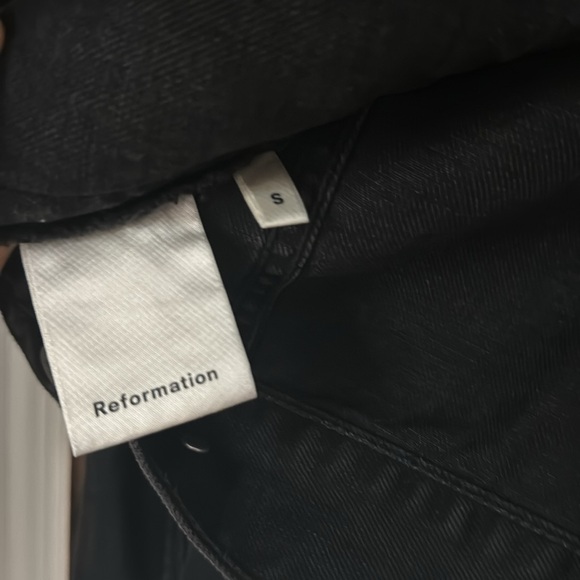 Reformation black Jean jacket - Picture 5 of 7